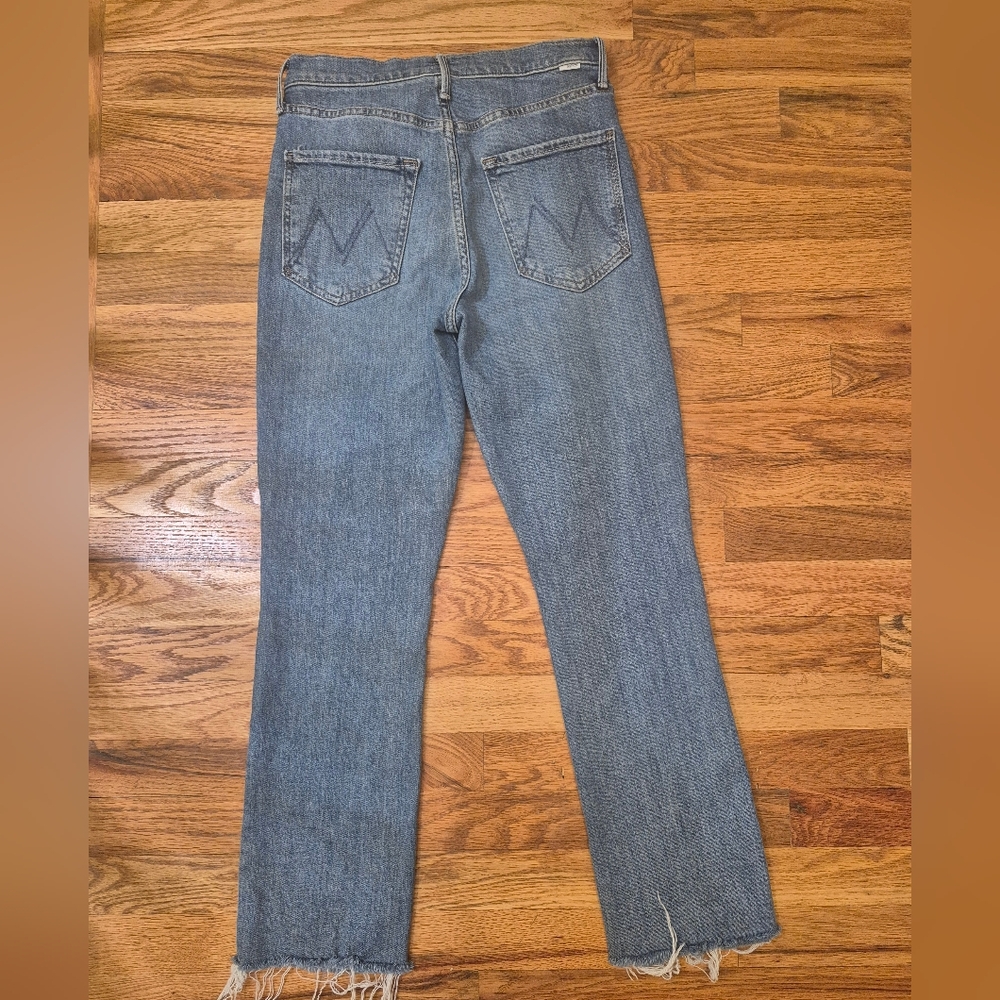 Mother The Pixie Dazzler Ankle Fray In Boogie Down Cotton Stretch Jeans(27) - Picture 3 of 13